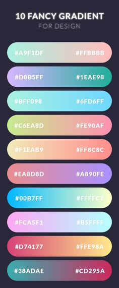 the top 10 fancy gradients for design