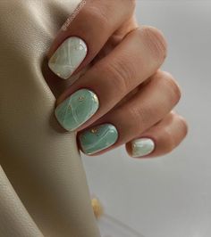 Mint Green Nails, Mint Nails, March Nails, Green Acrylic Nails, Green Nail Art, Green Nail Designs, Cute Nail Art Designs, Green Nail, Her Nails