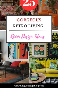 the 25 gorgeous retro living room design ideas that are easy to do in less than 5 minutes