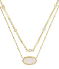 From Kendra Scott&#x2C; this Elisa gold multi strand necklace features:Layering is easier than ever with our Elisa Gold Multi Strand Necklace featuring an iconic KS pendant pre-styled with a thoughtfully designed double chain. Multi Strand Necklace14k Gold PlatingBrass/Genuine Stone (drusy or labradorite)Lobster Clasp ClosureApprox. 18" & 20" chains&#x2C; with 2" extender; 0.66" L x 0.38" W pendantImported.P Multi Strand Necklace Gold, Kendra Scott Elisa, Preppy Jewelry, Kendra Scott Necklace, Jewelry Accessories Ideas, Jewelry Lookbook, Double Chain, Cute Necklace, Kendra Scott Jewelry