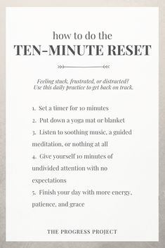 Self Care After Work, Peaceful Things To Do, How To Reset Your Mental Health, How To Distract Yourself Thoughts, Things To Distract Your Mind, Mental Reset Day, How To Reset Your Mind, How To Be Spiritual, How To Feel Your Feelings