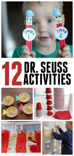 twelve dr seuss activities for toddlers to do with the dr seuss theme