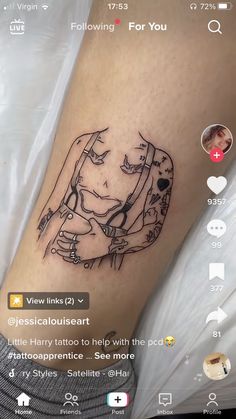 a person with a tattoo on their arm