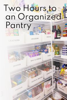 two hours to an organized pantry