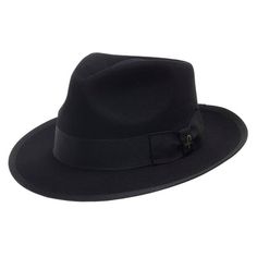 Manhattan Fedora - Ultrafino Solid Fedora Felt Hat For Party, Classic Fur Felt Panama Hat For Fall, Classic Adjustable Panama Hat For Formal Occasions, Classic Curved Brim Felt Hat For Fall, Classic Felt Hat With Curved Brim For Fall, Elegant Summer Fedora With Flat Bill, Classic Felt Hat With Curved Brim For Party, Elegant Solid Color Top Hat For Parties, Elegant Solid Top Hat For Party