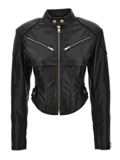 Versace Jeans Couture leather jacketComposition: 100% Leather Couture Coats, Versace Leather Jacket, Versace Leather, Versace Jacket, Versace Sneakers, Coats Black, Sweater Dress Women, Denim Jacket Men, Versace Jeans Couture