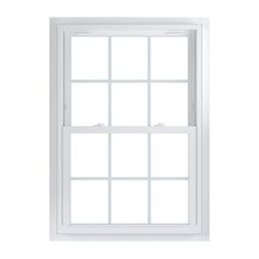 an empty white window on a white background