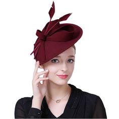 PRICES MAY VARY. 【Main Material】100% Wool,Except The Accessories. 【Hat Size】Length:27cm/10.63", Width:26cm/10.24", Height:21.5cm/8.46''. 【Hat Circumference】Attaches by headband,Adjustable. 【About This Hat】Perfect for a cocktail party, wedding, tea party, christening or any other festive event. FADVES are committed to providing good quality hat to provide customers with a comfortable experience. 
About this product 
1-Suitable for photography, costume party, bridal party, wedding, church, cocktai 1950s Hats, 1940s Hats, Derby Dress, Tea Party Dress, Tea Party Hats, Pillbox Hat, Dress Gloves, Womens Vintage Dresses, Royal Ascot