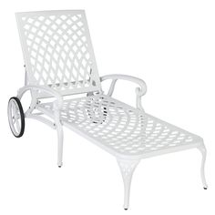 PRICES MAY VARY. [Pretty Cast Aluminum Chaise Lounge Outdoor]: This pool chairs with classic white color is an attractive addition to your poolside. The elegant look fit in with your outdoor decor and furniture [Comfort Seating Experience]: There are 3 backrest tilting positions to provide fantastic lounging and relaxation experience. 120° for reading, 150° for relaxing and 170° for napping [Premium Aluminum Frame] : Weather-resistant and rust-resistant frame makes the aluminum chaise lounge per White Chaise Lounge, White Chaise, Outdoor Chaise Lounge Chair, Bed White, Patio Chaise Lounge, Outdoor Daybed, Patio Chaise, Pool Lounge, Reclining Chair