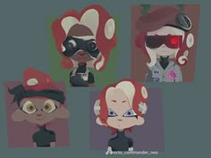 Octoling Hairstyles, Splatoon Hair, Splatoon Fanart, Fan Comic, Game Concept