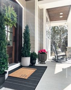 the front porch is clean and ready for us to use as an entrance mat or doormat