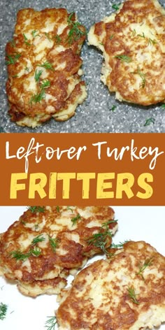 leftover turkey fritters are an easy and delicious appetizer