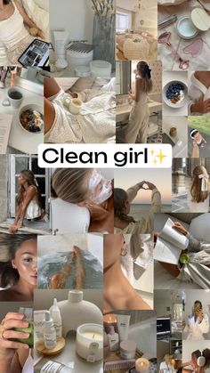 Clean girl inspo #clean #inspo Girl Cleaning Aesthetic, Cleaning Aesthetic, Summer Cleaning, Dream Vision Board, Clean Girl Aesthetic, Self Care Bullet Journal