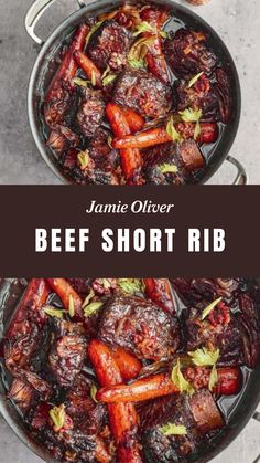 Jamie Oliver Beef Short Rib Short Rib Stew Recipe, Beef Short Rib Recipes Oven, Short Rib Recipes Oven, Short Rib Stew, Beef Short Ribs Recipe, Prep Dinners, Gordon Ramsay Recipes, Beef Ribs Recipe, Beef Short Rib Recipes