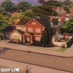 ♡ quartz ♡ | Cozy Suburban Family Home ✨ • ☁️ no cc ☁️ gallery id : quartzz64 ☁️ 40x30 ☁️ 3 beds / 2 baths • • tags 🏷️: #sims #sims4 #sims4house... | Instagram 2 Bedroom Sims 4 House Layout, Sims 4 One Floor House, Sims 4 Suburban House Layout, 40x30 House Plans Sims 4, Family Suburban House, Simple Sims 4 Houses, Sims 4 Gallery House, Sims 4 40x30 House