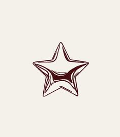 a brown star on a white background