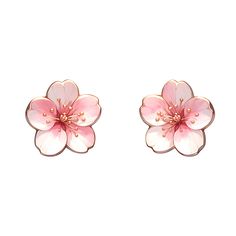 A pair of high image quality acrylic and sterling silver Sakura blossom earrings🌸 **Details - Material: Acrylic, sterling silver posts and hooks - Perfect for daily wear or as a thoughtful gift - hypoallergenic posts and hooks - UV printed in high-resolution NOTE: the stud earrings come with an epoxy layer on the front but then hanging earrings do not Add a touch of nature's charm to your ensemble with these beautifully designed earrings!! Jewelry Board, Jewelry Boards, Hanging Earrings, Acrylic Earrings, Gold Plated Sterling Silver, Earrings Gold, Nature Inspired, Cute Stickers, Cherry Blossom