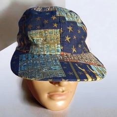 Vintage Egyptian Themed Baseball Cap 80s Very Rare Had Elastic Back To Fit Most Heads 1980s Era Vintage New Condition Has Egyptian Theme Colorful Eye Catching Design Very Unique Vintage Janno Brand #Egyptianhat #1980sbaseballcap #Rarehat #Egyptian Vintage Blue Adjustable Baseball Cap, Vintage Adjustable Blue Baseball Cap, Vintage Blue Hat With Flat Brim, Vintage Blue Snapback Baseball Cap, Vintage Blue Flat Brim Hat, Blue Vintage Baseball Cap With Curved Brim, Vintage Blue Baseball Cap With Curved Brim, Retro Blue Cap Hat, Vintage Blue Snapback Hat With Flat Bill