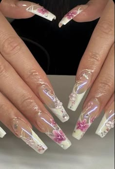 Kali Uchis Orquideas Nails, Blue Gel X Nail Designs, Orquideas Kali Uchis Nails, Cat Eye Aura Nails, Simple Glam Nails, Kali Uchis Nail Ideas, Fairy Nails Acrylic, Orquideas Nails, Detailed Nails