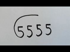 the number 555 is written in black ink