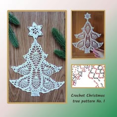 crochet christmas tree pattern no 1