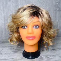 Envy Kanekalon Fiber Wig Curly Brown Wig With Highlights Wig Add Ons Wig Brown Wig With Highlights, Wig With Highlights, Wig Curly, Wig Color, Brown Wig, Hair Envy, Add Ons, Womens Hairstyles, Wigs