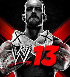 the cover art for wwe 13, featuring a man with his hands on his hips