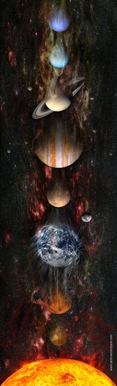 an image of planets in the sky