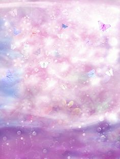 an abstract background with butterflies flying in the air and water droplets on the bottom right side