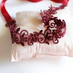 Beautiful and lovely burgundy lace sash or headband. Hand sews burgundy beaded lace with 7/8" satin ribbon. Soft and simple. Please choose your style ( adult sash, flower girl sash or headband) when you check out. If you All item pack individually in a gift box. If have any question, please feel free to contact me. Thanks :)  ♥  1.5" burgundy beaded lace portion 18"  ♥  7/8" satin ribbon  ♥  Style - Adult Sash 105" / Flower Girl Sash 78" / Headband 78"     ♥ ♥ ♥ ♥ ♥ ♥ ♥ ♥ ♥ ♥ ♥   See more by lovelikestyle lovelikestyle.etsy.com ♥ ♥ ♥ ♥ ♥ ♥ ♥ ♥ ♥ ♥ ♥ Lace Sash, Bridesmaid Sash, Ribbon Style, Wedding Sash Belt, Burgundy Lace, Wedding Belts, Sash Belts, Sash Belt, Beaded Lace