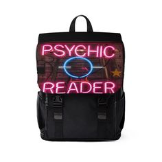 Psychic Reader Shoulder Backpack Goth Witch Gothic Wiccan Pastel Nu Goth Back Pack School Bag College Purse Pack School Bag, College Purse, Goth Witch, School Bag College, Bag College, Eclectic Witch, Goth Home Decor