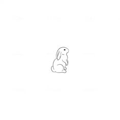 animal tattoo Animal Tiny Tattoo, Animal Tattoos Minimalist, Line Art Tattoos Animals, Minimalist Tattoo Animals, Soft Bunny Tattoo, Cute Tiny Animal Tattoos, Minimal Rabbit Tattoo, Minimalistic Bunny Tattoo, Small Tattoo Ideas Animals