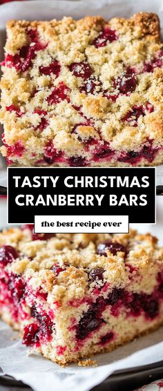 Image for Tasty Christmas Cranberry Bars Cranberry Nut Bars, Cranberry Apple Bars, Cranberry Shortbread Bars, Christmas Squares And Bars, Cranberry Dessert Bars, Christmas Bars And Squares, Oatmeal Cranberry Bars Recipe, Cranberry Orange Desserts, Cranberry Bars Recipe