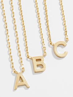 Preppy Accessories, Necklace Styles, Dainty Gold Chain, Gold C, Initial Necklace Gold, Quick Gifts, Initial Jewelry, Custom Gifts, Letter Necklace