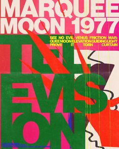 the poster for marquee moon 1971 shows an image of a man with scissors