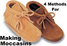 Making Moccasins, Handmade Moccasins