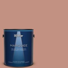 the behr marquee paint is shown in an open, gray - toned color