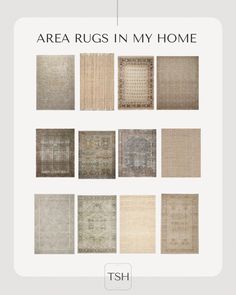 the area rugs in my home