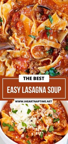 the best easy lasagna soup recipe