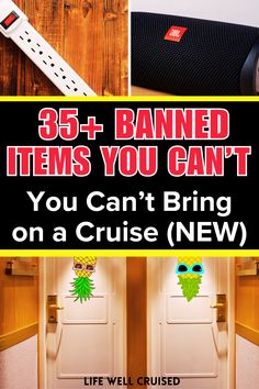 Going on a cruise is different than other vacations, and this includes some things that you can't bring onboard the cruise ship. This includes new items that major cruise lines have recently added to the banned items list. This includes obvious forbidden items, but also suprising things that you'd never expect to be on a prohibited list.