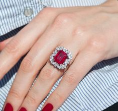 Natural Ruby Ring-925 Sterling Silver-6.25 Carat - Etsy Taiwan Ruby Ring Designs, Antique Ruby Ring, Natural Ruby Ring, Jewelry Manufacturer, Ruby Diamond Rings, Fancy Rings, Color Stones, Ruby Jewelry, Emerald Jewelry