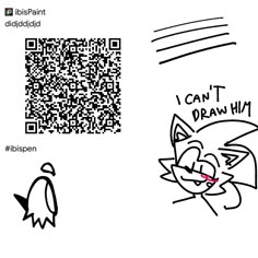 a qr code with an image of a cat and a bird next to it