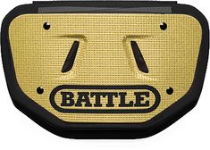 a yellow and black case with the word battle on it