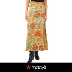 in stock Floral Print Midi Skirt, Printed Midi Skirt, Tropical Print, Midi Skirt, Womens Skirt, Floral Print, Floral Prints, Buy Online, Women Accessories