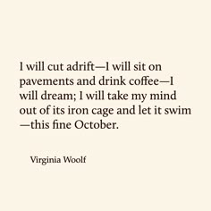 virginia woolf quote about coffee