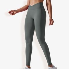 The Anna-Kaci Women's High Waist Seamless Ribbed Full Length Leggings are a versatile and comfortable addition to your wardrobe. Crafted from soft, stretchy ribbed fabric, these leggings feature a high waist design that provides excellent support and a flattering fit. The seamless construction ensures a smooth, irritation-free experience, making them perfect for workouts, yoga sessions, or casual wear. The full-length design offers coverage and warmth, ideal for any season. Pair these leggings w Seamless Compressive High Waist Leggings, Compressive Seamless Solid Leggings, Solid Full-length Seamless Leggings, Micro-elastic Full-length Athleisure Leggings, Seamless Compressive Full-length Leggings, Workouts Yoga, Bottom Workout, Fitness Trends, Ribbed Leggings