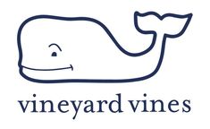 the vineyard vines logo with a whale