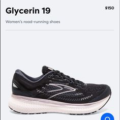 These Shoes Were $150 And Are Too Big. Only Worn Inside On A Treadmill No More Than A Dozen Times. My Loss Is Your Gain. Brooks Running Shoes, Brooks Shoes, Womens Running, Womens Running Shoes, Treadmill, Indore, No More, Womens Shoes Sneakers, Black Silver