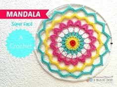 a crocheted doily is shown with the instructions to make it look like an ornament