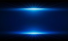 an abstract blue background with bright beams in the center and light at the end that makes it look like something out of space